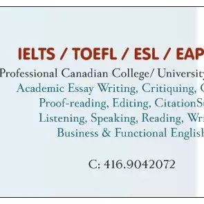 IELTS Tutor KacyC.- College Instructor,Canada